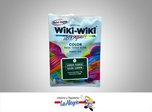 [7592340000411] WIKI-WIKI VERDE FUERTE 15G UND MARCA WIKI-WIKI   