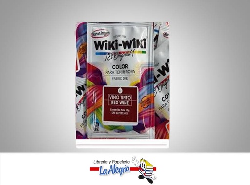 [7592340000459] WIKI-WIKI VINO TINTO 15G UND MARCA WIKI-WIKI   