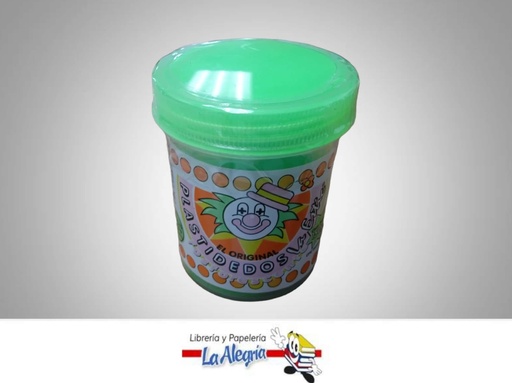 [7592340000626] PLASTIDEDOS FLOURESCENTE 150G VERDE MARCA LA ESTIC