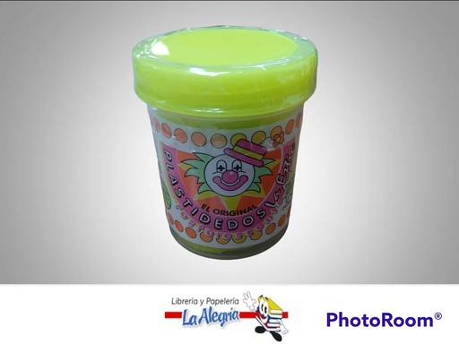 [7592340004914] PLASTIDEDOS FLOURESCENTE 150G AMARILLO MARCA LA ESTIC