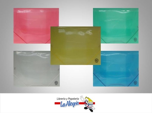 [7592402011805] CARPETA PLASTICA C/LIGA OFICIO COLOR MARCA O.K.   