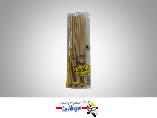[7592402228883] PALITO MADERA 30CM NATURAL100 UND MARCA OK   