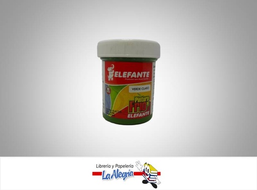 [7592686080160] PINTURA AL FRIO 60CC VERDE CLARO MARCA ELEFANTE   