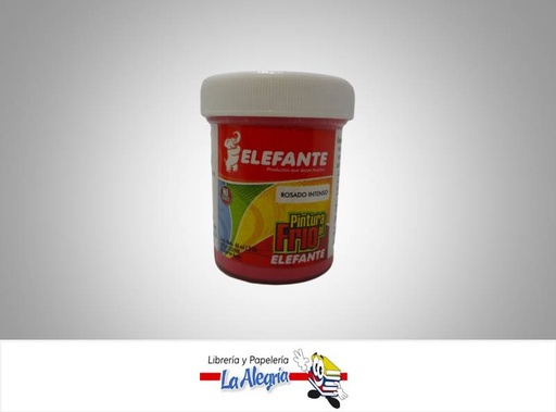 [7592686080245] PINTURA AL FRIO 60CC ROSA INTENSO MARCA ELEFANTE   