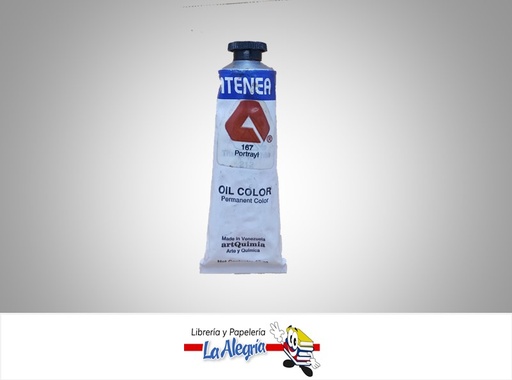 [7592812000222] PINTURA AL OLEO 40CC - 167 - ROJO OXIDO MARCA ATENEA