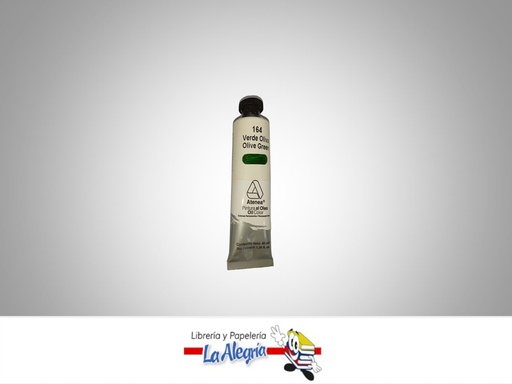 [7592812000383] PINTURA AL OLEO 40CC - 164 - VERDE OLIVA MARCA ATENEA