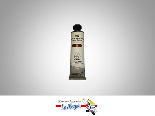 [7592812000628] PINTURA AL OLEO 40CC - 023 - TIERRA SIENA TOSTADA MARCA ATENEA