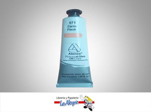 [7592812000703] PINTURA AL OLEO 40CC - 071 - CARNE MARCA ATENEA