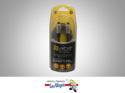 [7593082003234] CABLE D/ AUDIO OPTICO ABIT-235 3M MARCA ABIT   