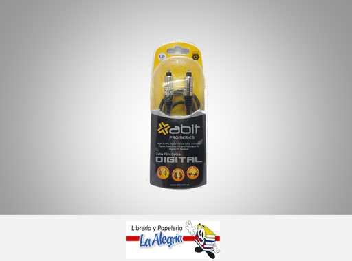 [7593082005832] CABLE DE AUDIO OPTICO 1.2M ABIT MARCA ABIT   