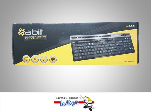 [7593082006013] TECLADO ALAM. MULTIMEDIA ABIT-926 MARCA ABIT   