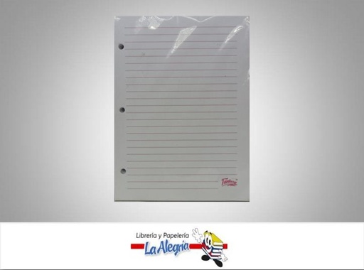[7595084000457] HOJA PONCHADA 1 LINEA 150 HOJAS 15.5X21 CM MARCA FANTASY