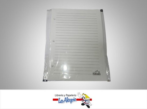 [7595084000501] HOJA PONCHADA 1 LINEA 150 HOJAS 15.5X21CM MARCA PARAMO