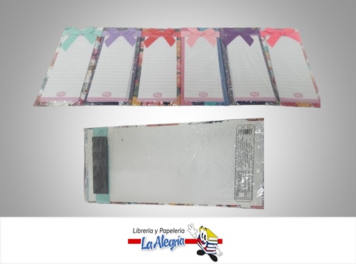 [7595084003083] LIBRETA NOTA EMPASTADO 9.5X21.5 CM MAGNETIC MARCA FANTASY
