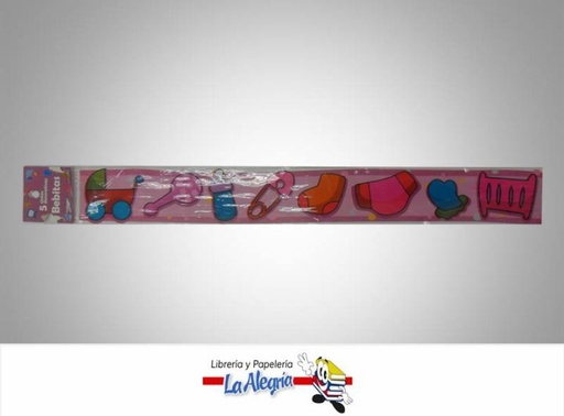 [7595202001212] CINTA DECORATIVA P/BORDE BEBITAS 5UND MARCA PAPEL ETC   