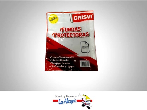 [7598874006059] FUNDA PROTECTORA CARTA 50 UND MARCA CRISVI   