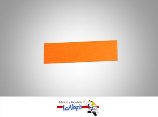 [7598874006455] PAPEL CREPE 50X200CM NEON NARANJA UND MARCA CRISVI   