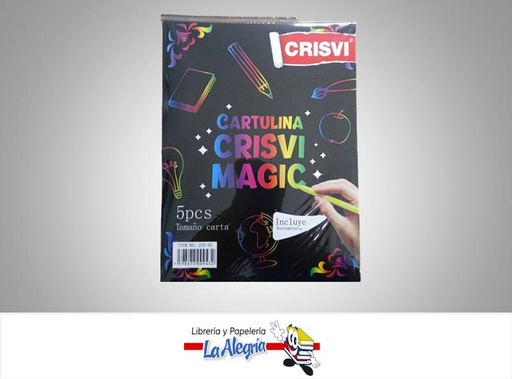[7598874009432] CARTULINA CRISVI MAGIC SET 5 UND CARTA MARCA CRISVI   