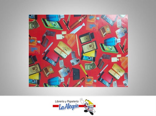 [7598956895489] PAPEL DE REGALO 66X50 CM TELEFONO UND MARCA S/M   