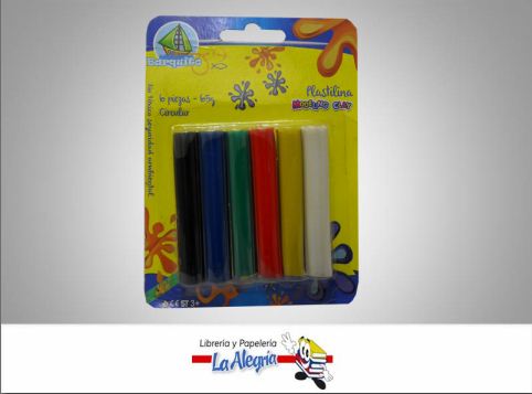 [7612136059017] PLASTILINA 6 COL JUMBO    