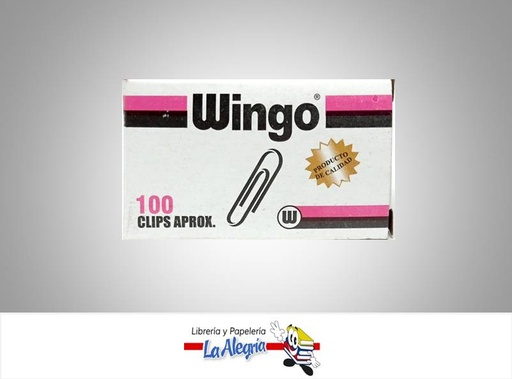 [7705340118387] CLIP 33MM 100 UND WINGO MARCA WINGO   