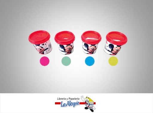 [7850716100067] PLASTILINA C/CUBO 6 COLOR MICKEY MOUSE    