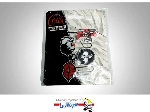 [7850717100455] CLIP JUMBO CRUELLA 4 PZAS MARCA ROSY   