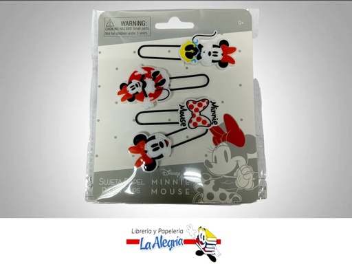 [7850717100462] CLIP JUMBO MINNIE 4 PZAS MARCA ROSY   