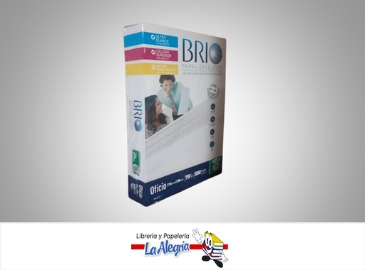 [7891173024268] RESMA PAPEL 500H 75GR OFICIO MARCA BRIO   