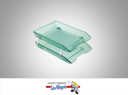 [7896292224353] BANDEJA ACRILICA 2 NIVELES REF243.5 VERDE MARCA ACRIMET