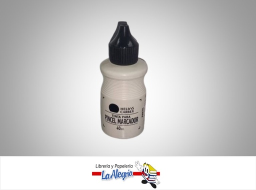 [7896297804499] TINTA PARA PINCEL MARCADOR 40ML NEGRO UND MARCA HELIOS CARBEX