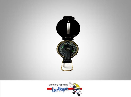 [801608006261] BRUJULA PLASTIC COMPASS 5CM NEGRA UND    
