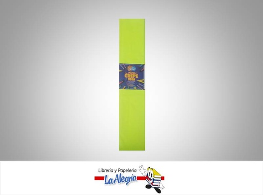 [8020200000022] PAPEL CREPE 50X200CM NEON AMARILLO UND MARCA SCHOOL ART   