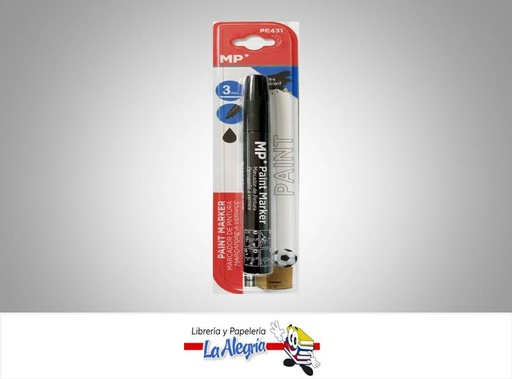 [8435250972135] MARCADOR DE PINTURA PE431 3MM NEGRO UND MARCA MP