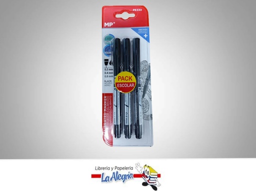 [8435464116431] MARCADORES CALIBRADOS PE330 0.2 MM/0.4MM/0.8MM MARCA MP