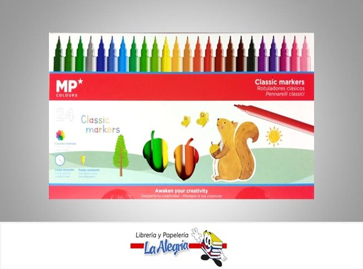 [8435464125600] MARCADOR CLASICO PP853; 24 COLORES MARCA MP