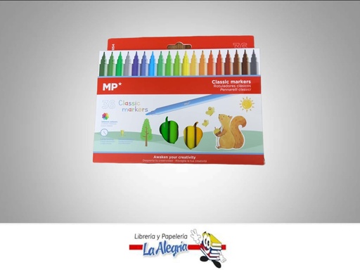 [8435464125617] MARCADOR CLASICO PP854 36 COLORES MARCA MP