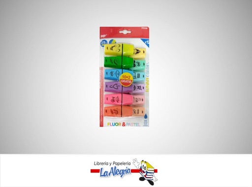 [8435464166214] RESALTADOR MINI FLUORESCENTE/PASTEL 12UN MARCA MP   