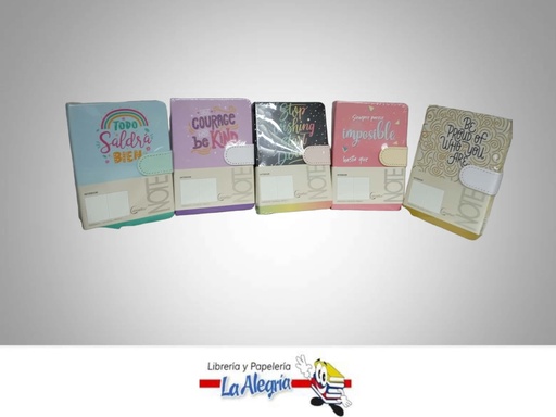 [8435464227038] LIBRETA NOTA TAPA DURA PB476-27 9.7X14.4CM DECORADO MARCA MP