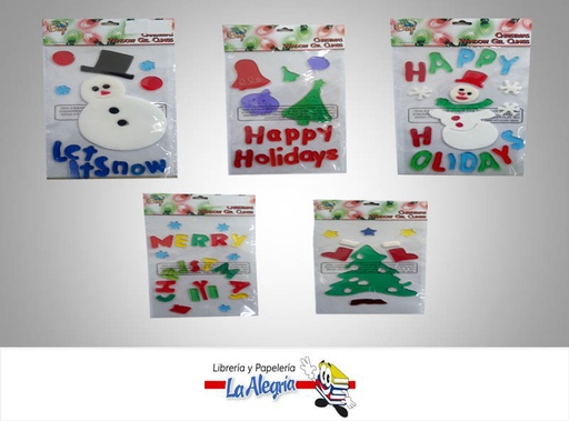 [878817005811] DECORACION NAVIDAD EN GEL PAQ MARCA L.O.   