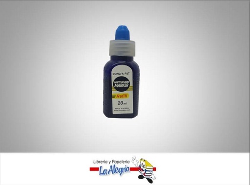 [8801456151139] TINTA P/MARCADOR DE PIZARRA 20ML AZUL MARCA ACMI   