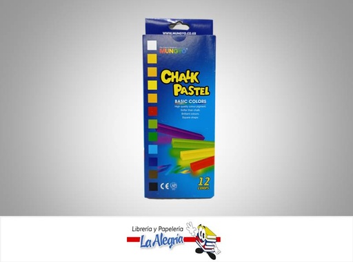 [8804819009016] TIZA PASTELMCP-12 CAJA DE 12 COLORES MARCA MUNGYO   