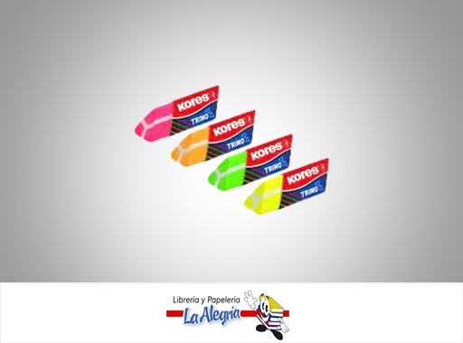 [9023800405036] BORRADOR TRINO NEON 4 COLORES UND MARCA KORES