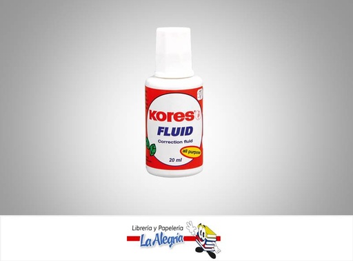 [9023800661012] CORRECTOR LIQUIDO TIPO BROCHA FLUID MARCA KORES