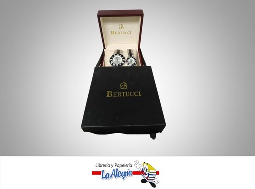 [93382] RELOJ ACERO PULCERA SET 2 UNIDADES MARCA BERTUCCI   