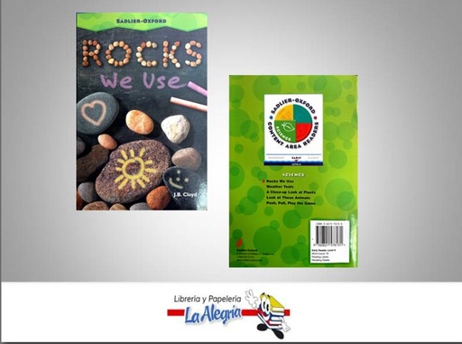 [9780821578131] ROCKS WE USE  TEMATICA IDIOMAS AUTOR J.B CLOYD EDITORIAL SADLIER-OXFORD