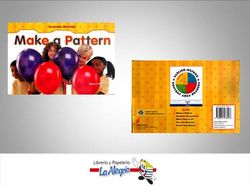 [9780821578223] MAKE A PATTERN  TEMATICA IDIOMAS AUTOR NANCY WHITE EDITORIAL SADLIER-OXFORD