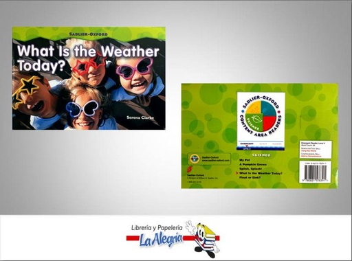 [9780821578391] WHAT IS THE WEATHER TODAY?  TEMATICA IDIOMAS AUTOR SERENA CLARKE EDITORIAL SADLIER-OXFORD