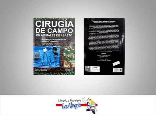 [9786071713100] CIRUGIA DE CAMPO EN ANIMALES DE ABASTO  TEMATICA VETERINARIA AUTOR ORDOÑEZ RAFAEL EDITORIAL TRILLAS