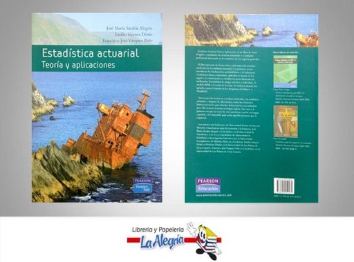 [9788420550282] ESTADISTICA ACTUARIAL TEORIA Y APLICAC.  TEMATICA ESTADISTICA AUTOR SARABIA, JOSE MARIA EDITORIAL PEARSON